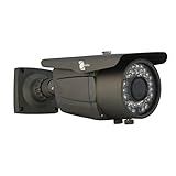 Linemak IR Bullet Camera, 1/3" Sony CCD Sensor, 700TVL, 2.8~12mm varifocal lens, 36 LEDs, 131ft IR d