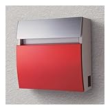 パナソニック製おしゃれ郵便ポスト フェイサスラウンドC-1（ビビットレッド）CTC2203R メールボックス