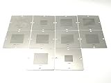[ノーブランド] 90mm*90mm ユニバーサル・ステンシル・テンプレート 10枚セット 対応はんだボール径0.3mm～0.76mm バルク品