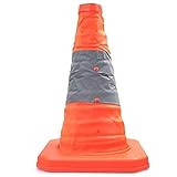 折りたたみ三角コーン 42cm 伸縮式カラーコーン