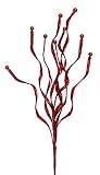 Club Pack of 12レッドスパンコールCurly人工クリスマスSprays 26 "