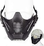 エアガン メッシュハーフマスク サバゲー用フェイスマスク TPE