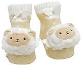 DinDonオリジナル DAラトルサウンドソックス ラミー♪ 0-12ヶ月 ベージュ #5120