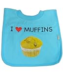 green sprouts Favorite Food Bib,One Size, Blue Muffins by green sprouts