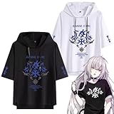 フェイト・グランドオーダー FGO Tシャツ 半袖 夏服 ジャンヌ・ダルク 黒白ジャンヌ・ダルク 印象Tシャツ コスチューム 日常服 綿 柔らかい 快適 吸汗 通気性 萌えグッズ 個性的 男女兼用 誕生日 プレゼント (ブラック,4XL)
