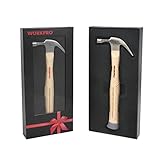 WORKPRO ネイルハンマー　天然ウードハンドル　16オンス（約450g）【 “Let's Built More Memories Together”レーザ印字 】