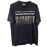 [BETAM] Nine Inch Nails ロック アメリカ 流行 欧米風 音楽 Tシャツ メンズ/レディース Tシャツ/夏服 スポーツ プリント 半袖 個性的 無地 ゆったり 通気性 ファッション（L）