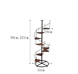 GYP アイアンフラワーラックソリッドウッド複数の層のグランドフラワーポットシェルフ99 * 40CM、123 * 40CMバルコニーリビングルーム屋内フラワーシェルフシェルフ 購入 ( サイズ さい