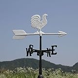 NEK144 風見鶏-小-雄鶏　白　24インチ