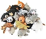 Fun Express 13696586 Plush Mini Zoo Animal Assortment [並行輸入品]