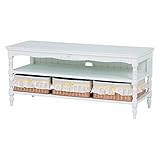 送料無料！ アンティーク風バスケットチェスト　３杯　　　【直送】