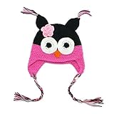 Multicolor Knitted Baby Girls Boys Hat Owl with Ear Flap (1) by Sanwood