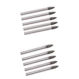 Fenteer 三角形　ドリルビット　セラミック　ガラス　タイル　穴　オープナー　耐久性　10本　超硬合金