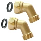 Hose Elbow Connector for Pressure Washer, RV Camper,Washing Machine and Garden Hose, 3/4 in. x 3/4 i