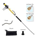 Windaze Garden Hose Nozzles,High Pressure Power Washer Spray Nozzle,Multifunctional Portable Water f
