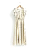 (マジェスティックレゴン) MAJESTIC LEGON フリルスリーブマキシワンピース