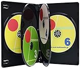 オーバルマルチメディア DVDケース 15mm厚6枚収納トールケース 3個 ブラック