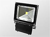 (トクトヨ)Tokutoyo 70W LED 投光器 700W相当 黑色 1個 AC 85V～265Vに 防水 6000K 広角120° 5mコード(プラグ付き) LEDライト昼光色 ...