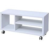 山善(YAMAZEN) テレビ台 幅80×奥行29×高さ40cm 天板鏡面仕上げ シャイニーホワイト SKTV-800(SWH)