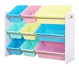 ottostyle.jp TOY BOX (トイボックス) おもちゃ収納ラック（3段タイプ） 【ホワイトラック＆パステルカラーボックス】 おもちゃ箱/おも...