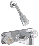 LDR 011 5985 Double Handle Tub / Shower Faucet, Chrome [並行輸入品]