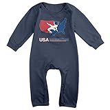 面白い 赤ちゃん アメリカ プロレスリング 子供服 コットン Navy Size 6 M