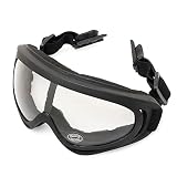 [SHENKEL] ヘルメットレール取付け GX-500タイプ コンバット タクティカル ゴーグル (BK/クリアレンズ) FASTヘルメット サバゲー