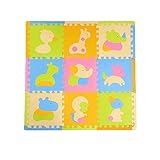 9個の防水児用泡マットベビー泡パズル遊び用マット、動物 3