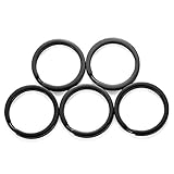 TI-MULTI (Ti) チタン ブラック キー ホルダー リング 軽量 外徑10/12/14mm/25mm/32mm 5個入り (25mm/5個入り)