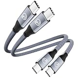 UseBean USB C & USB Cケーブル0.2M(2本セット)【USB 3.2 Gen 2X2 20Gbpsデータ転送PD対応100W超急速充電】USB Type-Cケーブル,4K/60Hz映像出力 Type C充電ケーブル MacBook Pro, iPad Pro/Mini, Galaxy S23 S24, Pixel, Sony等USB-C機種対応