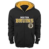 NHL Boston Bruins 8 – 20 Boys Sportsman Full Zip Fleece Hoodie XL