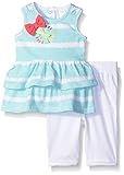 Petit Lem Baby Girls' 2 Piece Set Tunic and Legging-Stripe El Stripe 6 Months [並行輸入品]