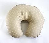 [日本製] iFabric 授乳クッション　オーガニックコットン使用カバー　Wガーゼ　ナチュラルドット
