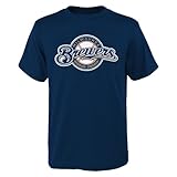 MLB Milwaukee Brewers Jean Segura Jersey Tee ( Navy ) XS