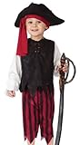 Fun World Costumes Baby Boy's Boy Caribbean Pirate Toddler Costume Black/Red Small 24MO-2T 【You&Me】 