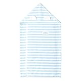 赤ちゃんの城 バスタオルローブ パステルベア サックス 日本製