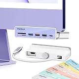 TWOPAN USB Cハブマルチポートアダプター iMac M4/M3/M1用 7-in-1 iMac 2024/2023 ドッキングステーション - 4K HDMI USB 3.2ポート SD/Micro SDカードリーダー 7色パネル