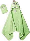 Little Ashkim Dino Hooded Turkish Towel and Mitten Set:Baby, Green, 0-24 Months by Little Ashkim