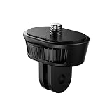 VRIG 1/4ネジ Goproマウント 変換アダプター カメラ用三脚マウント 反転防止 軽量設計 アクションカメラマウント 汎用アダプター プロ仕様 GoPro規格 1個