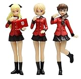 プラッツ ガールズ&パンツァー最終章 聖グロリアーナ女学院 ダージリン&アッサム&ルクリリ フィギュアセット 1/35スケール 無発泡ウレタン製未塗装キット GPF-33