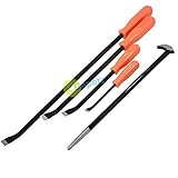dapetz 5pc Pry CrowバーRollingバーセットHeavy Duty快適グリップハンドルガレージツール新しい