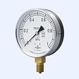 山本計器製造 (株) 普通形圧力計A型 ツバなし 100×0.6MPA×G3/8