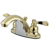 Kingston Brass KB8642NFL Two Handle 4 in. Centerset Lavatory Faucet with Retail Pop-up