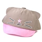 (カジュアルボックス) ベビー帽子 ねこ コーディロイ カラー キャップ ベビー フリーサイズ グレー