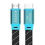 KAIYA (カイヤ) Hdmiケーブル ハイスピードタイプ 4k/60hz/18Gbps Hdmi 2.0 ケーブル プレミアムハイスピード 【0.5m /1m / 1.5m / 2m / 2.5m / 3m / 5m】 (1.5M, ブラック)