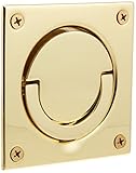 Baldwin 0397030 Flush Ring Pull, Bright Brass by Baldwin