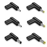 WYMECT l字変換アダプター DC充電コード L字型 6個セット パワー出力：12V 最大充電速度65W ノートパソコン 充電器 PD Type‑C-DCアダプター 端子の仕様：3.0*1.1 3.5*1.35 4.0*1.7 4.8*1.7 5.5*2.1 5.5*2.5(30*11-55*25 六個)