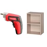 『電動ドライバー 充電式 RD110-R レッド』と『カラーボックス 2段 幅41.5×奥行29×高さ59.5cm ナチュラル CX-2』のセット