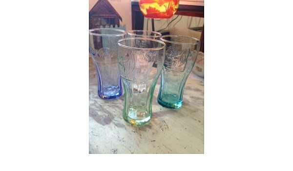 Amazon マクドナルド コカ コーラグラス 4色 4個セット マクドナルド タンブラーグラス