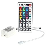 RGB LEDストリップライト赤外線IRコントローラー44キーSMD 5050 3528 LED用ワイヤレスリモコン12V DC LEDテープ ライト